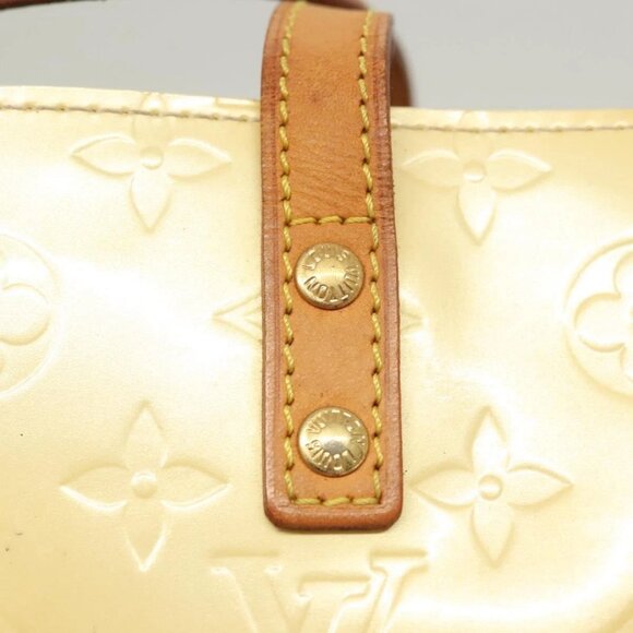 LOUIS VUITTON Monogram Vernis Reade PM Hand Bag Perle LV Auth - Picture 11 of 16